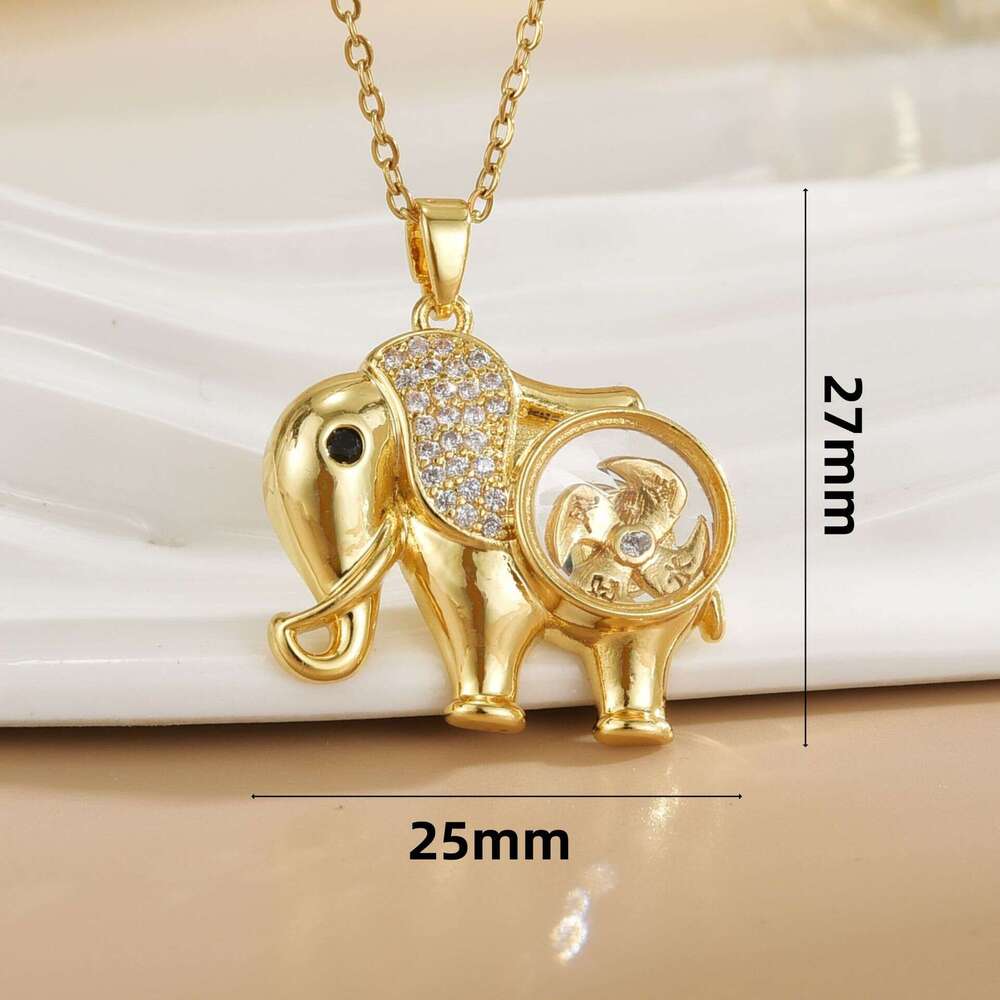 Hot Selling Thai Style Revoing Necklace For Women Fashionable Versatile High-End Titanium Steel Jewelry 0A3