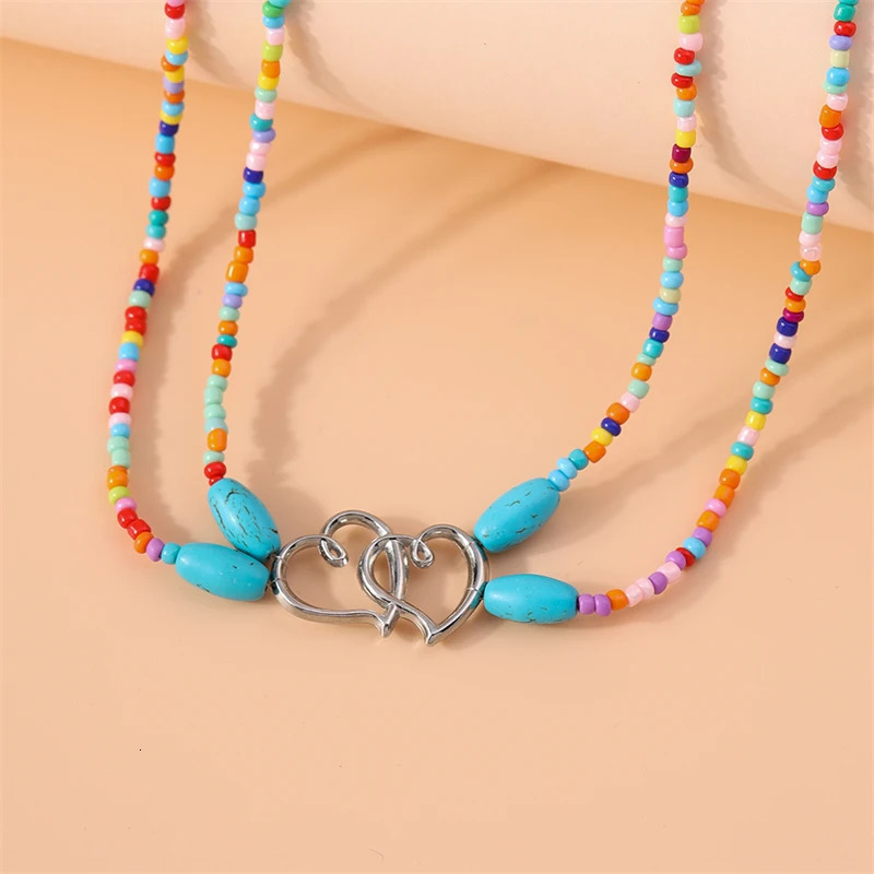 Bohemia Handmade Beads Waist Chain Love Heart Belly Chain for Women Summer Beach Bikini Sexy Body Jewelry Accessories 250716
