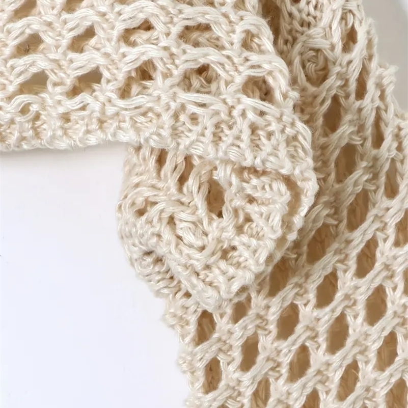 Women Crochet Knit Hollow Out Crop Top Long Sleeve Shrug Sweater Mesh Cover Ups Cardigan Streetwear Pullover Clothes Y2k y250707
