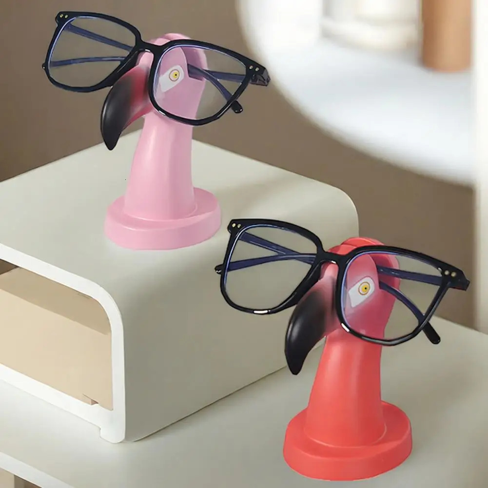 Eyewear Organizer Holder Glasses Display Stand Flamingo Eyeglass Display Stand Heavy Duty Resin Figurine Non-slip for Desktop 250716