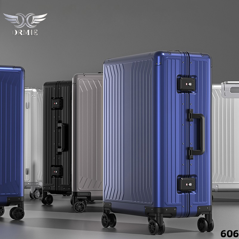 All Aluminum Travel Suitcase - Fashionable Simple Design for Men & Women