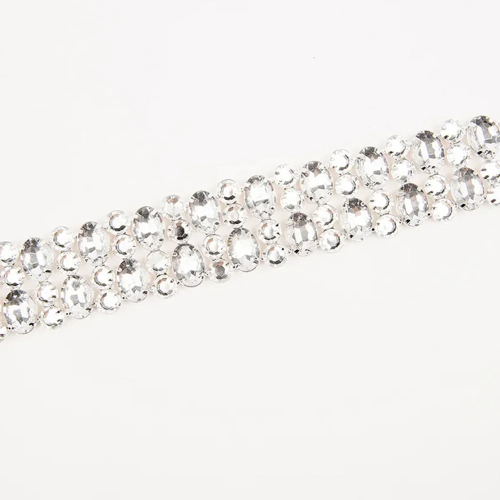 Stonefans Large Rhinestone Geometric Multi-Row Necklace Choker Irregular Crystal Collar Necklace Party Jewelry for Women 250716
