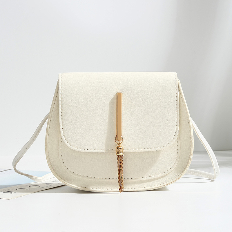hot free shipping designer womens mini crossbody bag casual tassel fashionable plain saddle bag