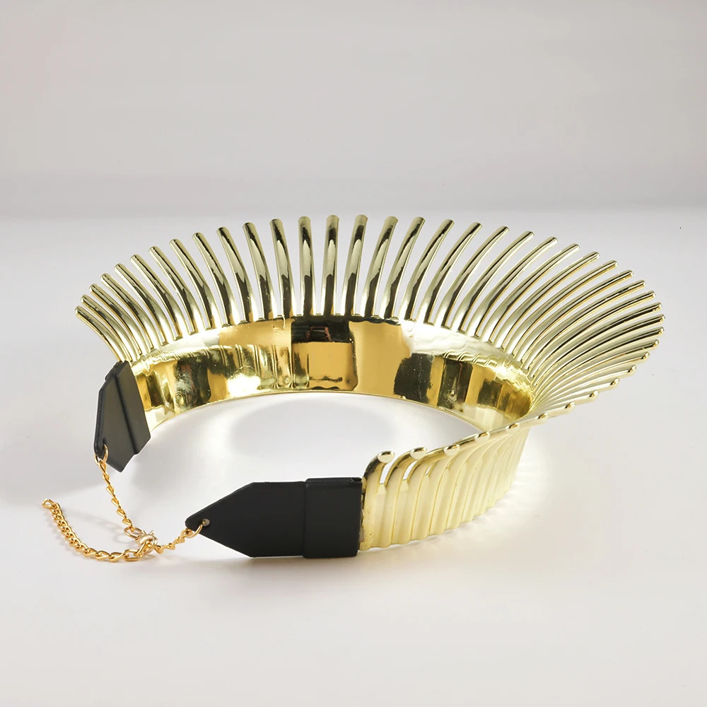Vintage Statement Acrylic Choker Necklace Gold Color Collar Maxi Necklace For Women Bijoux Africain Jewelry Adjustable Choker 250716