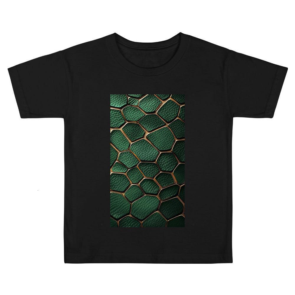 ddmywed Boy and girl Children's T-shirt T-shirt with a green pattern on the front