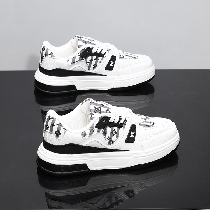 Designer Casual Shoes for men and woman free shipping New fashionable versatile thick soled height increasing shoes size 35-44 black yellow