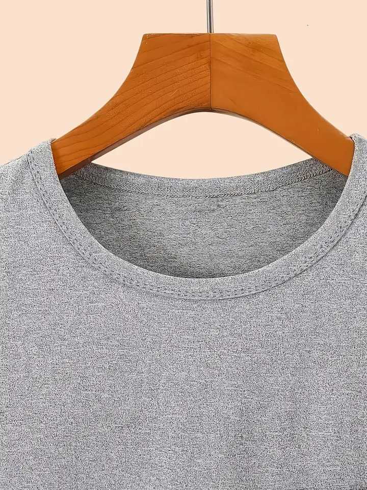 Mens Short Sleeve Pajama Set with Long Pants - Round Neck Plaid Pattern Summer Sleepwear Loungewear 2-Piece Outfit W250717