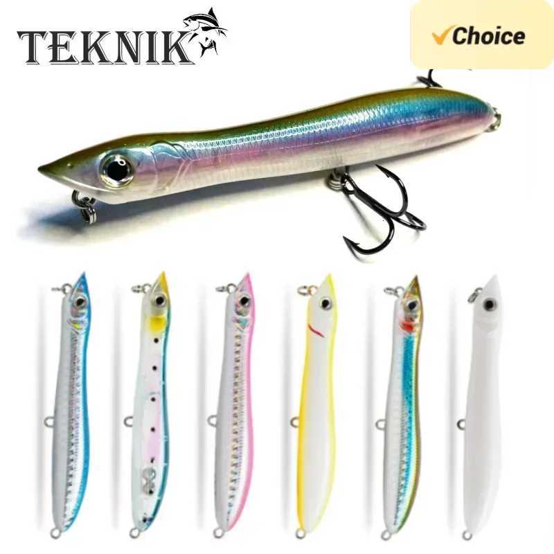 TEKNIK Popper Fishing Lure 100mm 140mm patchinco Floating Wobblers Artificial Hard Bait Patchinko 100 leurre de surface lures Z250717