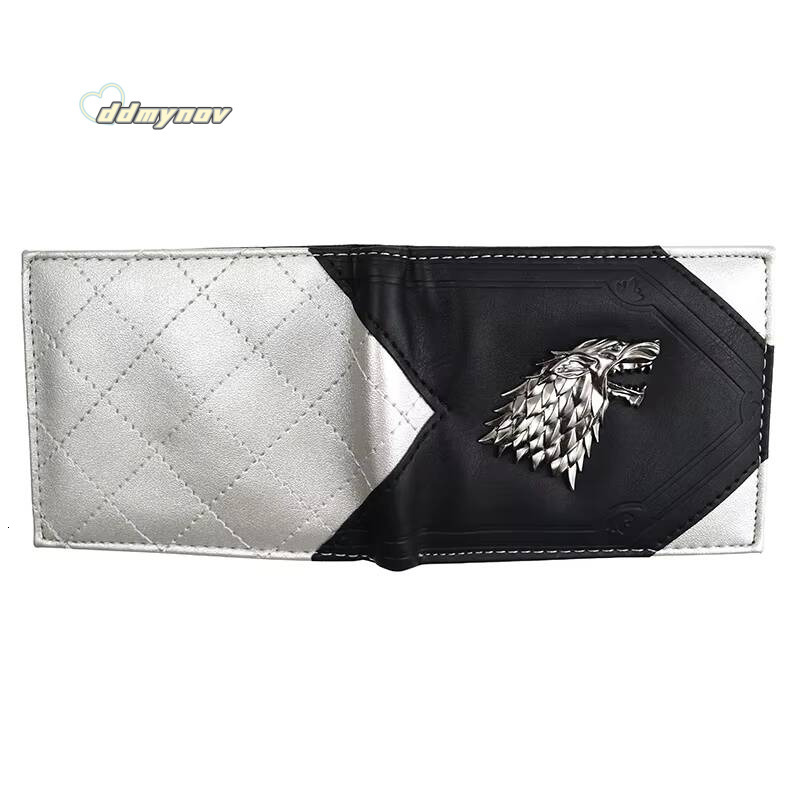 High Quality Cool Metal Wolf Design Wallet Mens Purse with Coin Pocket ddmynov