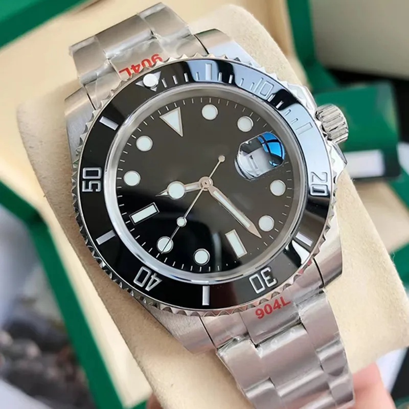 Designer Watch 40MM Black Water Ghost High Quality Automatic Mechanical Movement Watches 904L Stainless Steel Strap jason007