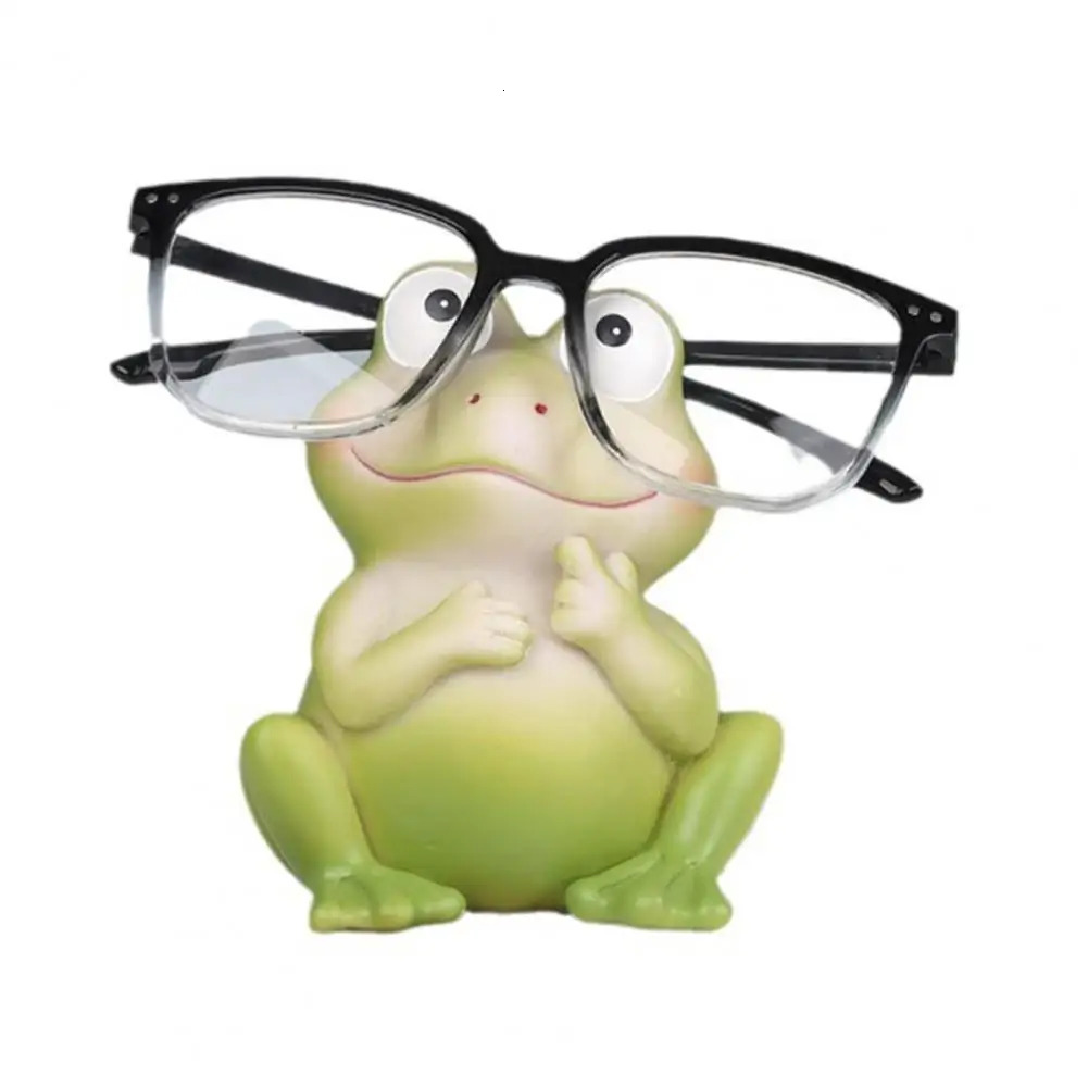 Glasses Display Stand Resin Frog Glasses Holder Eyeglass Display Stand Figurine Desktop Decoration Sunglasses Keeper Spectacle 250716