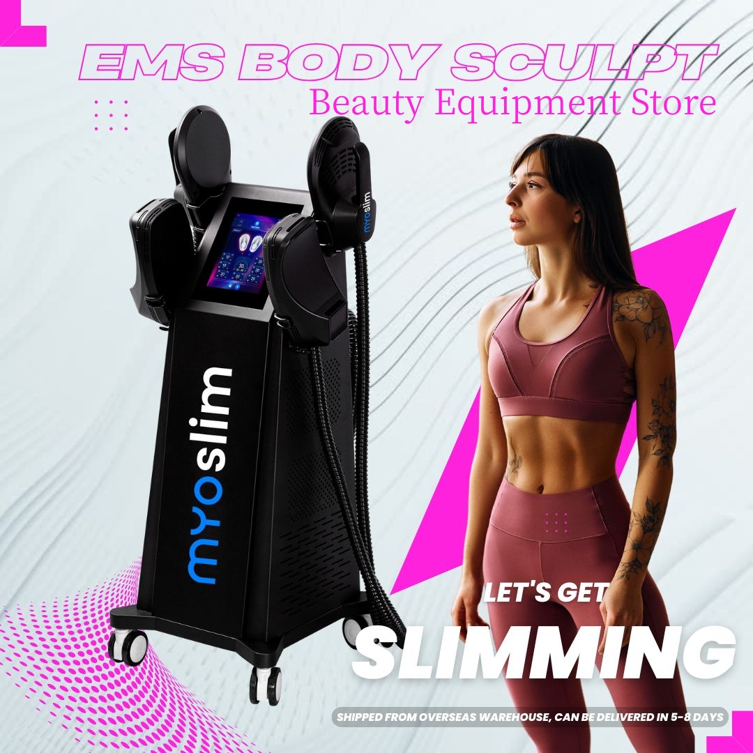 Hi-EMT Professional EMS 6500W RF Muscle Toning Device for Weight Loss Body Sculpting Fat Burning EMS Slimming Beauty Equipment