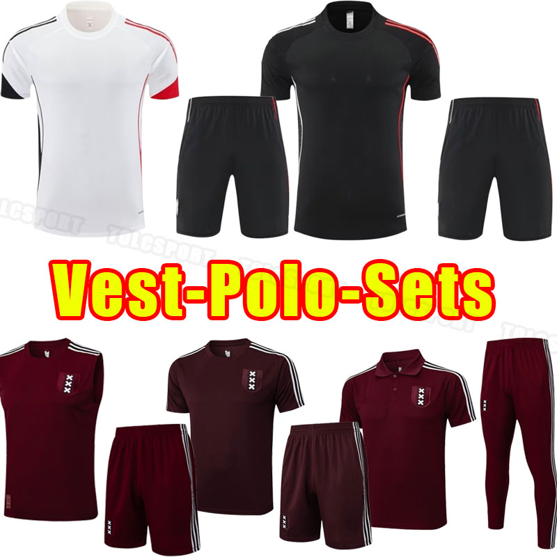 Ajaxx TADIC 25 26 Soccer tracksuits BASSEY BERGHUIS Third black Kit BLIND KLAASSEN 2025 2026 football shirts uniforms BERGWIJN training vest polo SHORT sleeve pants