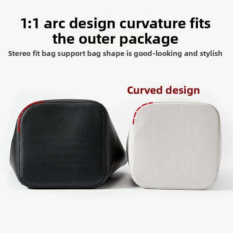 Bag Insert For Pebble Bucket Durable Drawstring Canvas 3D Organizer Bag Accessories