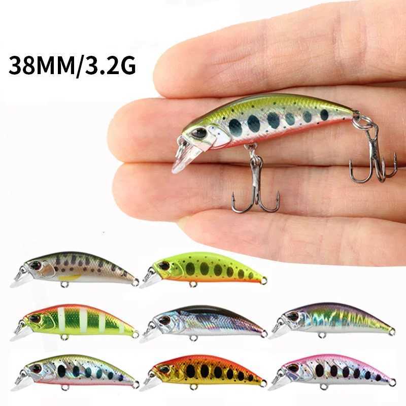 2024 Hot 38mm 3.2G Mini Sinking Minnow Jerkbaits Peche Artificial Bait WobbLEr Lure for Trout Bass Carp Fishing Z250717