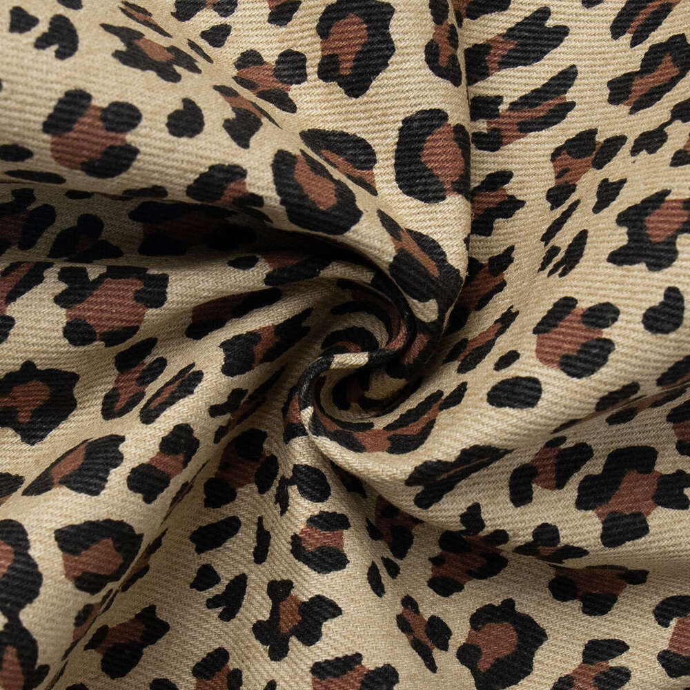 Pure Cotton Spring Summer Fashion Five-Point Ins Style Street Leopard Print Shorts For Women B5