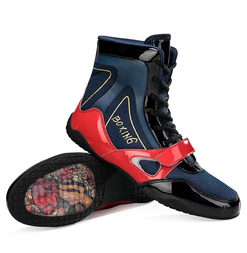 Boxing shoes Sanda shoes Fighting indoor squat training shoes Wrestling shoes wear-resistant non-slip lightweight large size 47