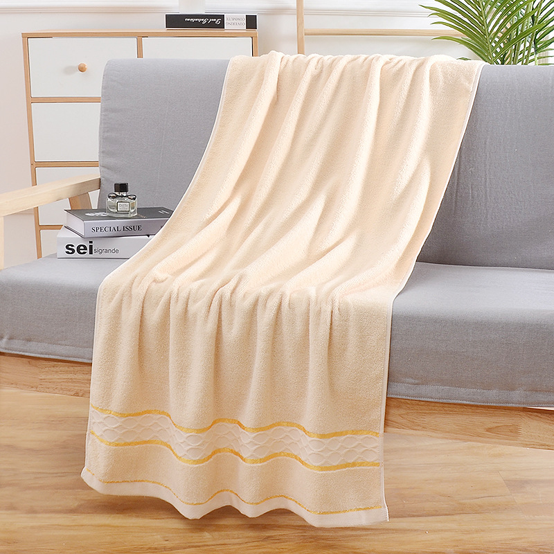 2 extra-large 100% pure cotton bath towel for adults unisex highly absorbent suitable for cycling and available for customization