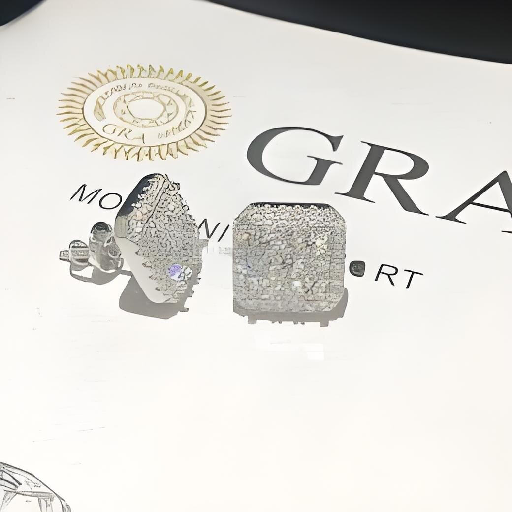 Custom Fashion Finey Jewelry Sterg Sier Earrings Ice Out Vvs Moissanite Dia Earring for Woman Free shipping