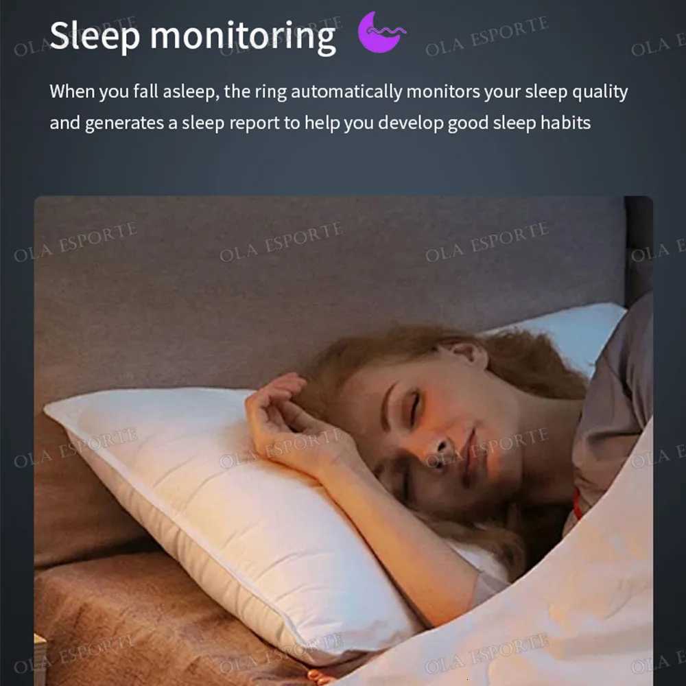 2025 Smart Ring with Charging Case for Men Women Battery Life 10 Days Health Monitor 5ATM Waterproof Multiple Sports Modes W250717