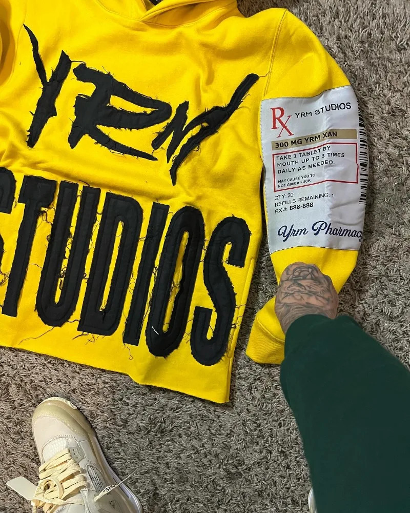 Y2K Harajuku Style Fashion Letters Posted Cloth Sweater Hoodies Men Street Vintage Punk Hip Hop Casual Hooded Sweater Women 250716