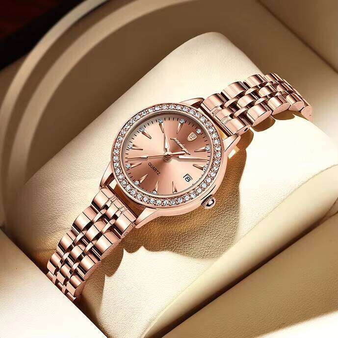 DHwatches Women's Ultra-Thin Watch - 50M Waterproof Stainless Steel Quartz with Date & Luminous (Model 366)