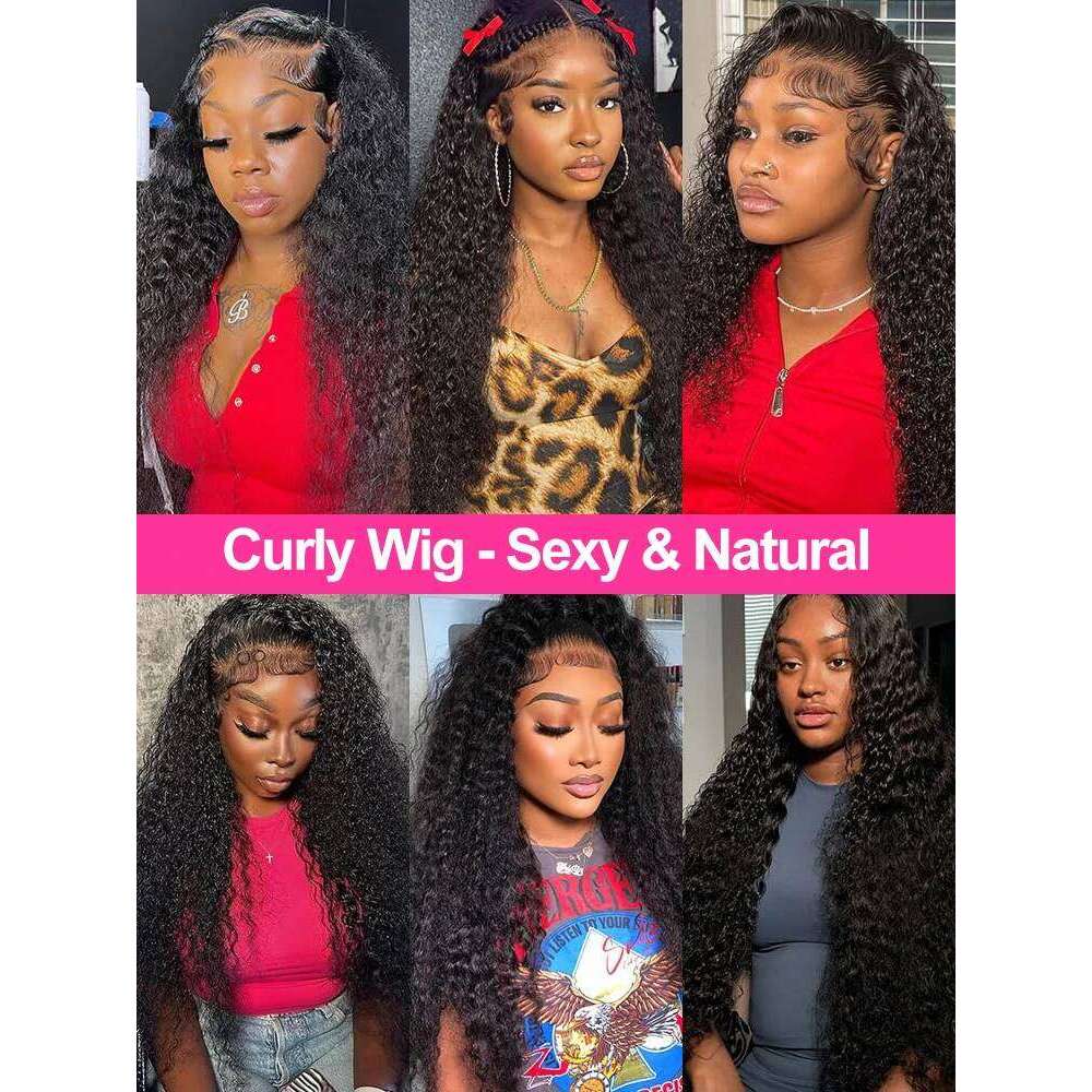 Water Glueless Human Hair Curly 13x6 13x4 Frontal 250% Deep Wave Wigs Wear Go 7x5 HD Lace Closure Wig Sale CEXXY