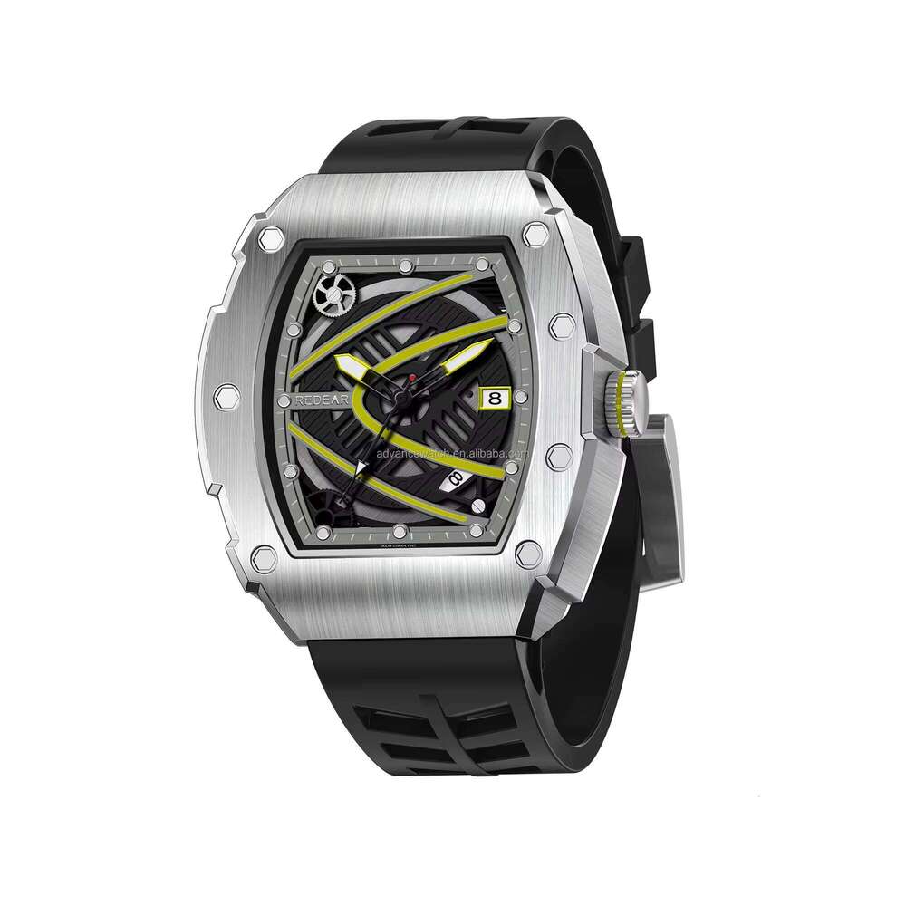 DHwatches Hot Sale Stainless Steel Men's Watch with Miyota Mechanical Movt 5ATM Silicone Strap Create Your Own Logo Uhren