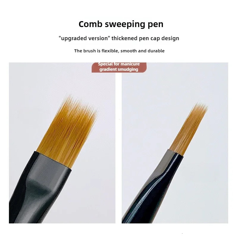 Gradient Nail Art Brush Acrylic Nail Ombre Pen DIY UV Gel Brushes Painting Drawing Flowers Nails Brush Manicure Tools for Salon 250716