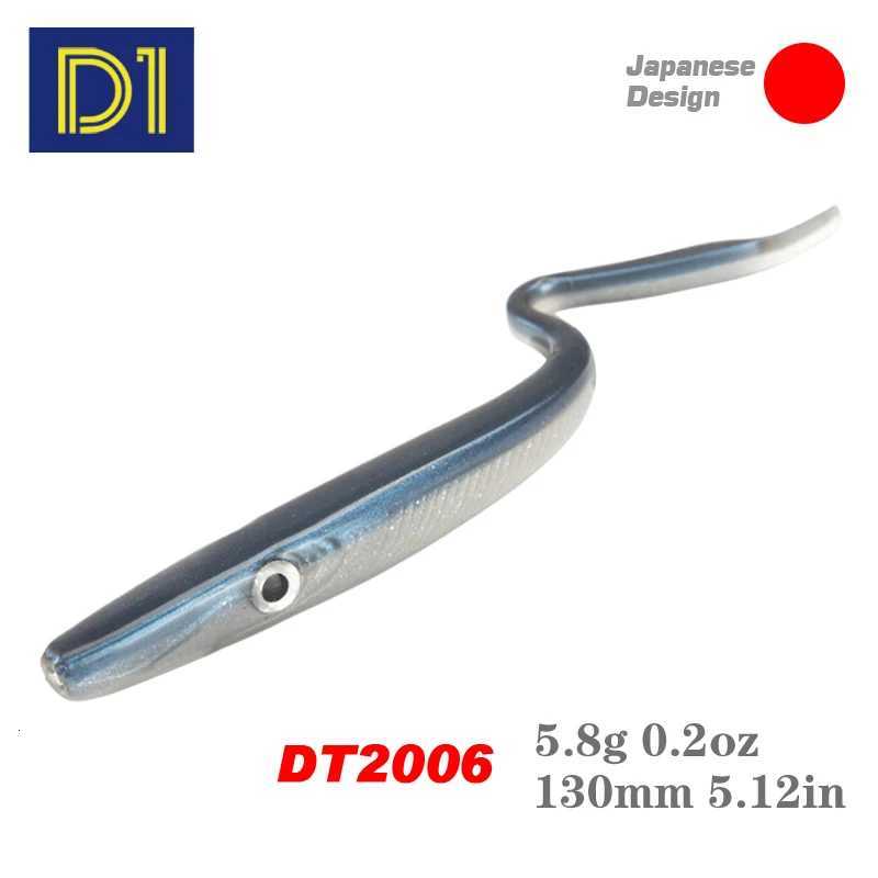 D1 Crazy Slug Hot Soft 130mm 6pcs/bag Artificial Bait Silicone Worms Shad Eel Seabass Needfish 2020 Fishing TackLE Z250717