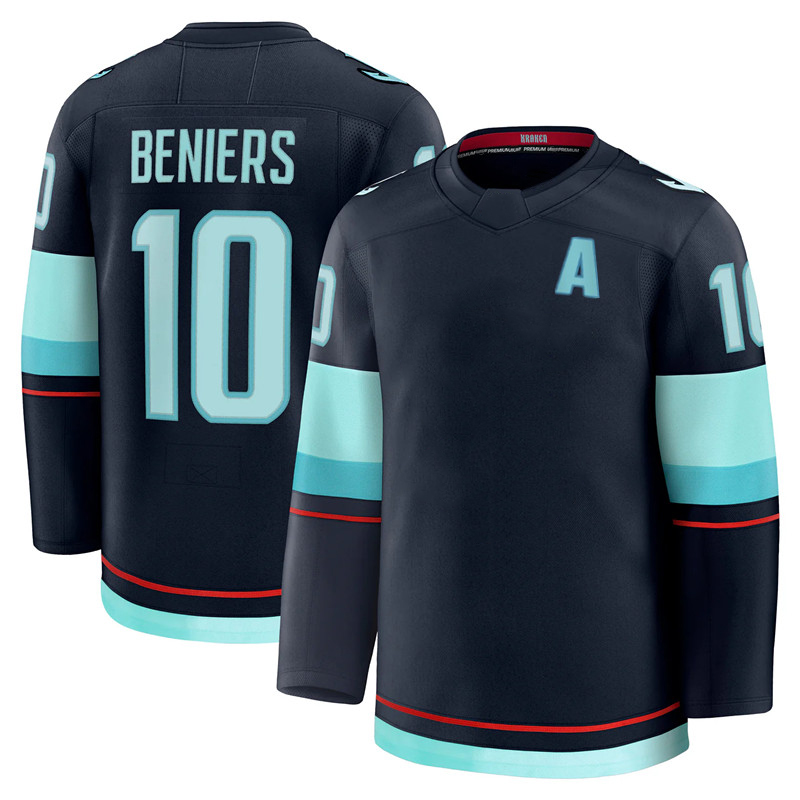 #10 Matty Beniers Seattle hockey #84 Kaapo Kakko Krakens Jake O'Brien McCann Eberle Brandon Montour Ryan Lindgren Shane Wright Philipp Grubauer j