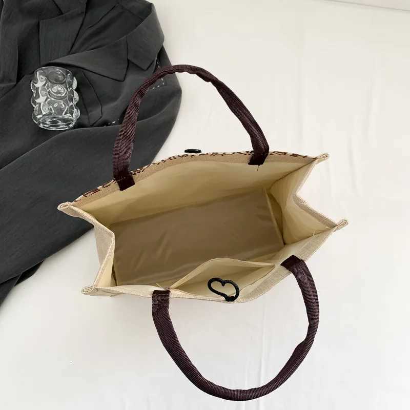 Canvas Handbags For Women Fashion Tote Beach Bags Reusable Shopping Bags Casual Large Capacity Designer Shoulder Pouch Bags Z250717