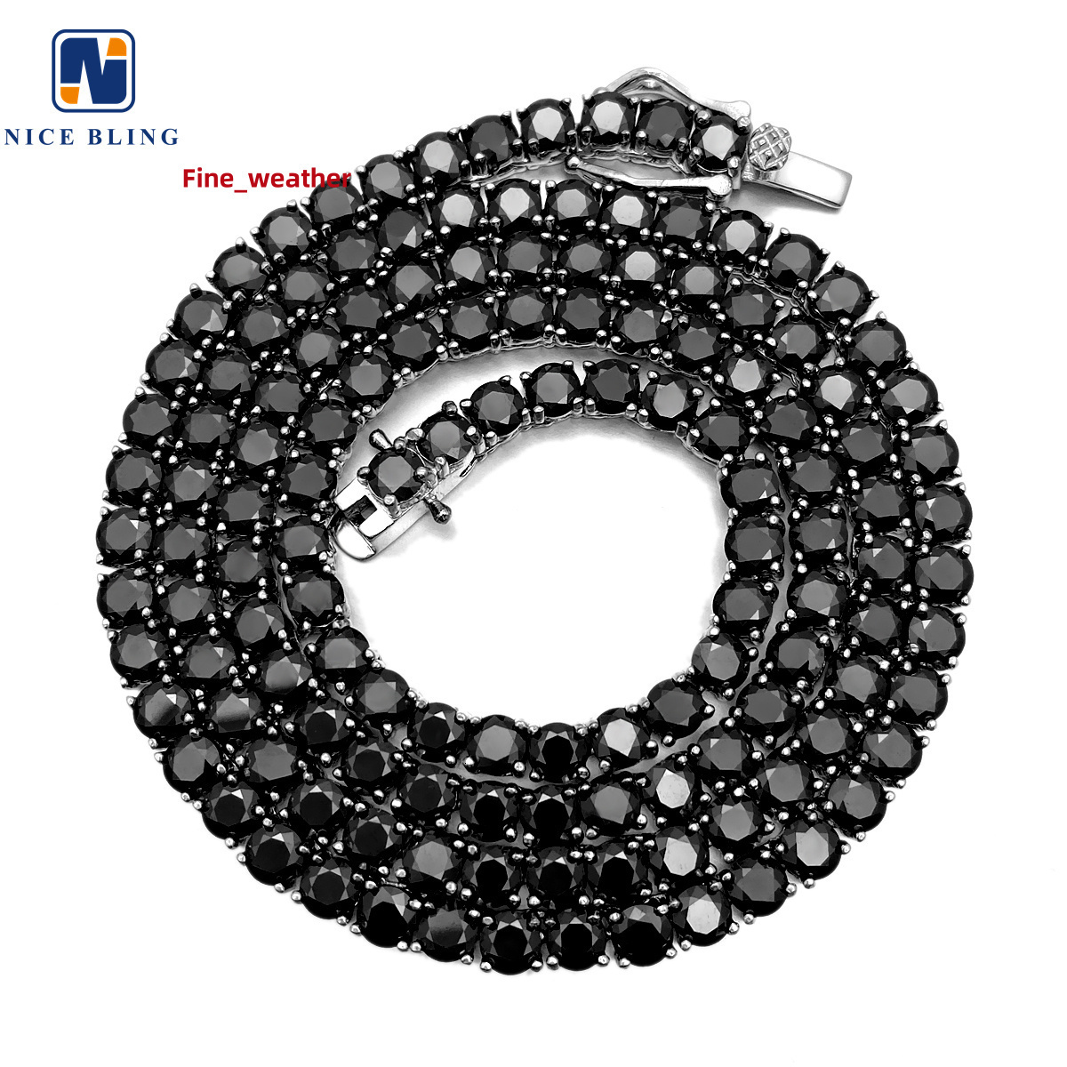Tennis Chain Bling HipHop Jewelry Iced Out VVSmoissanite Diamond 4mm Tennis Necklace Jewelry Set for Men Women