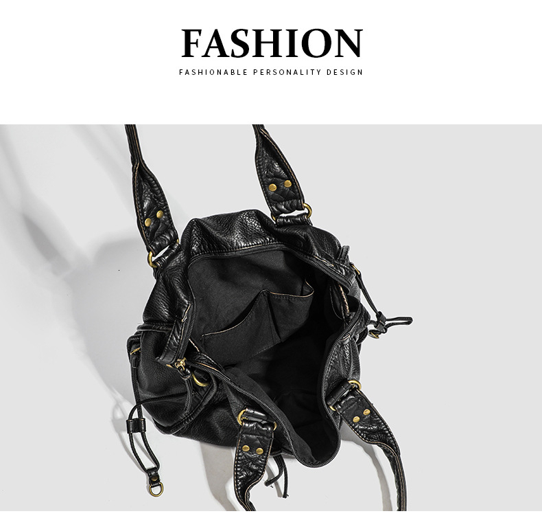 Designer Bag Tote Bag Retro Motorcycle Bag Shoulder Crossbody Bag Handbag Large Capacity Women's Luxury Bag 2025 Washable Bag