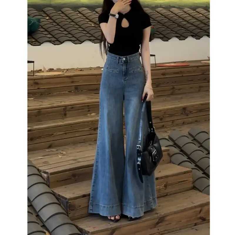 Baggy Jeans Y2k Womens Pants Skinny Jeans Woman High Waist Pants Womens Spring Clothes American Vintage Coquette Jeans Clothing R250716