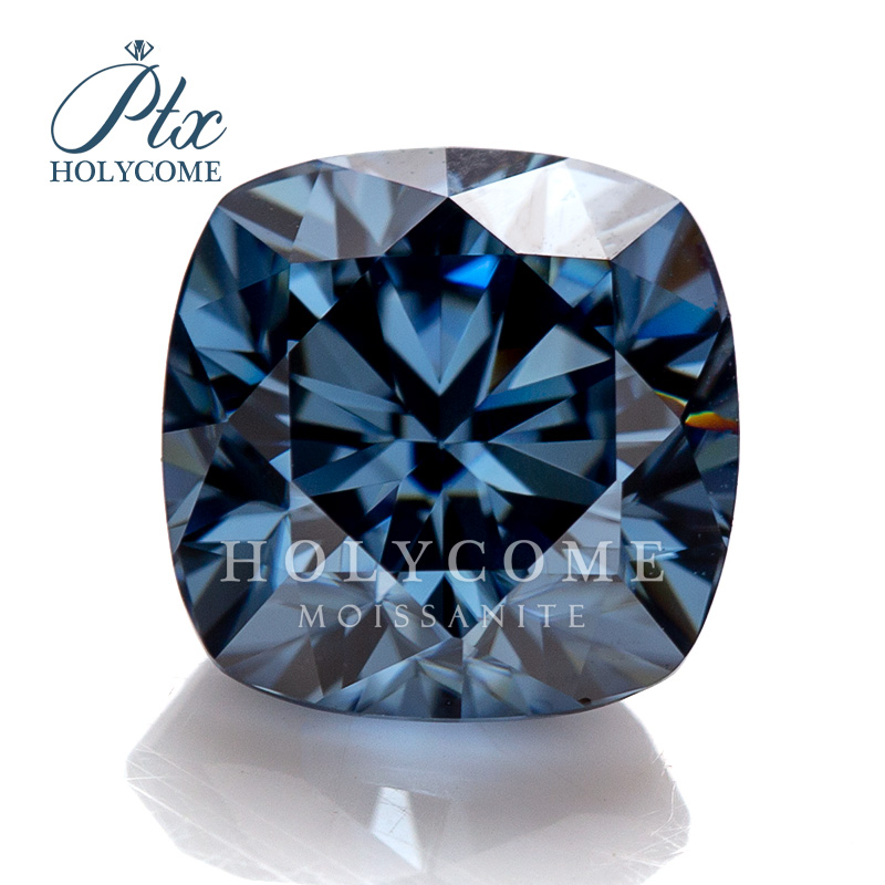 Hot Sale Original Vivid Blue Color Moissanite 0.1ct to 10ct Brilliant Cut VVS1 Clarity Various Shapes High Quality Loose Moissanite for Fashion Jewelr