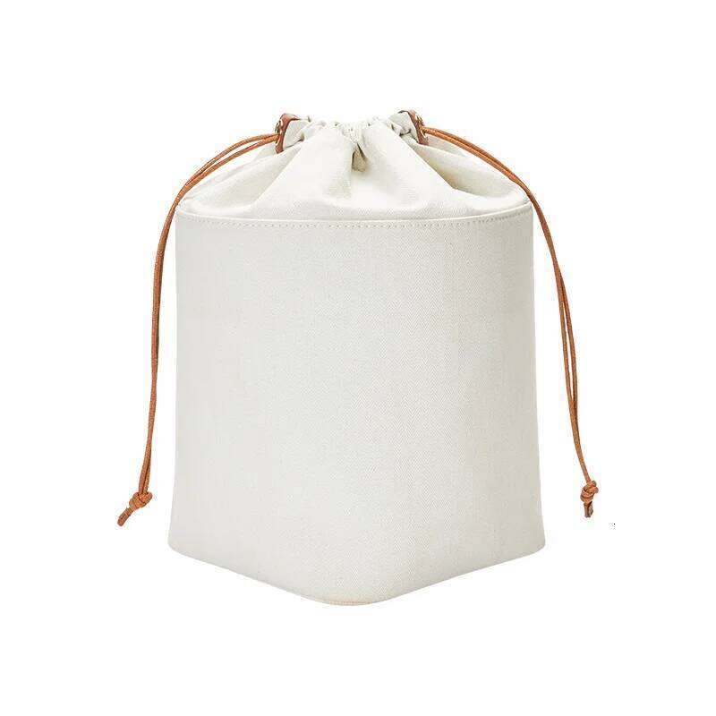 Bag Insert For Pebble Bucket Durable Drawstring Canvas 3D Organizer Bag Accessories