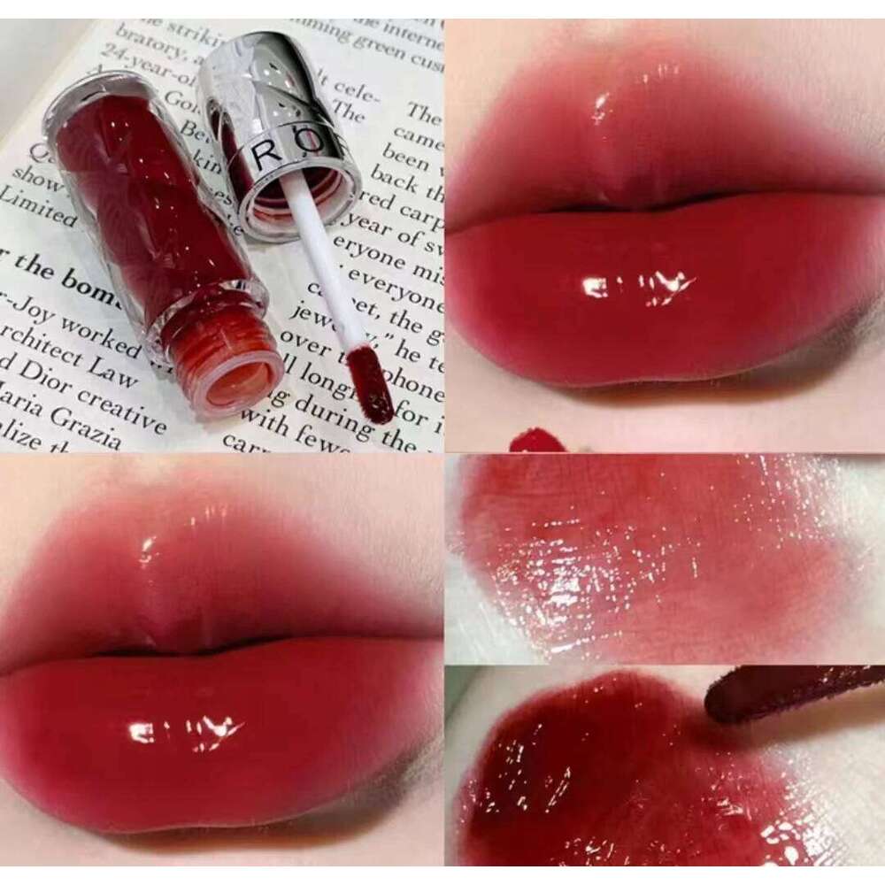 HERORANGE Nude Mirror Gloss Clear Moisturizing Hydrating Water Light Glass Jelly Plump Lip Glaze Oil Lipstick Tint Makeup X250717
