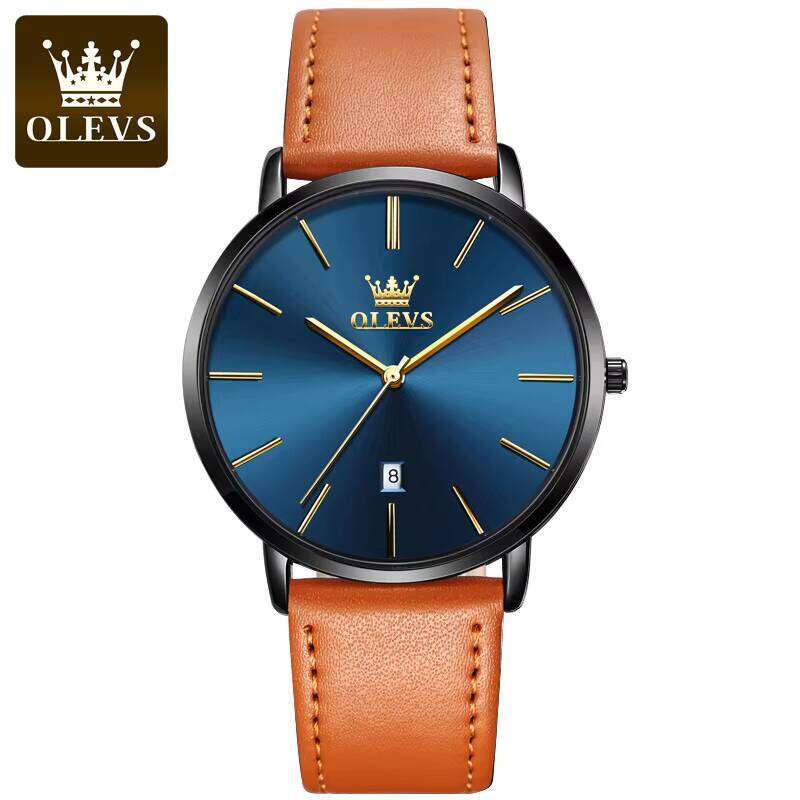 DHwatches Men's Luxury Watch Quartz Leather Bracelet Simple Ultra-thin Pulse Clock High-quality Lover