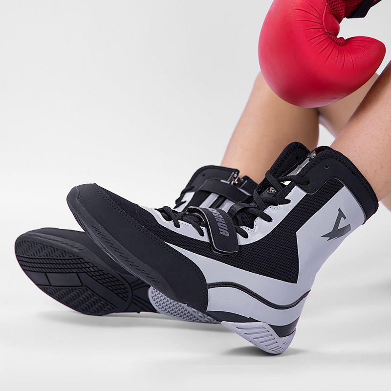 Boxing Sneakers Fitness Comfort Non slip Competition Shoes Indoor Mens Trainers Non slip Breathable Wear resistant