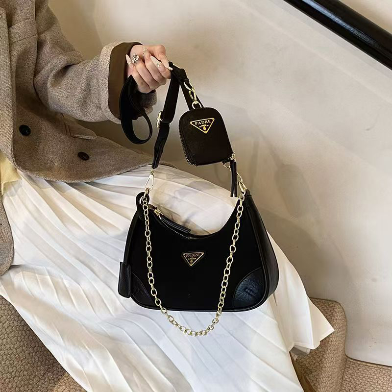 PP design bag 2025 new High-end stylish niche-designed women's bag new popular and trendy versatile crossbody bag single-shoulder and underarm ba