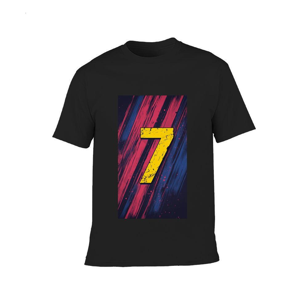 ddmywed Boy and girl Children's T-shirt a T-shirt with the number 7 on it ' s front