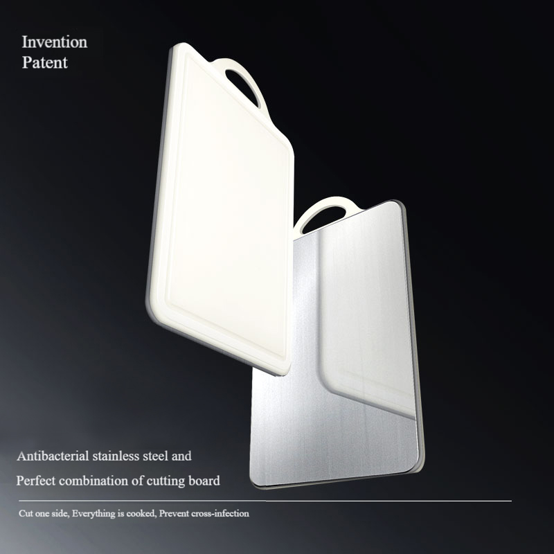 304 Stainless Steel Classified Double-Sided Dual-Use Chopping Plastic HUASU Antibacterial PP Cutting Board