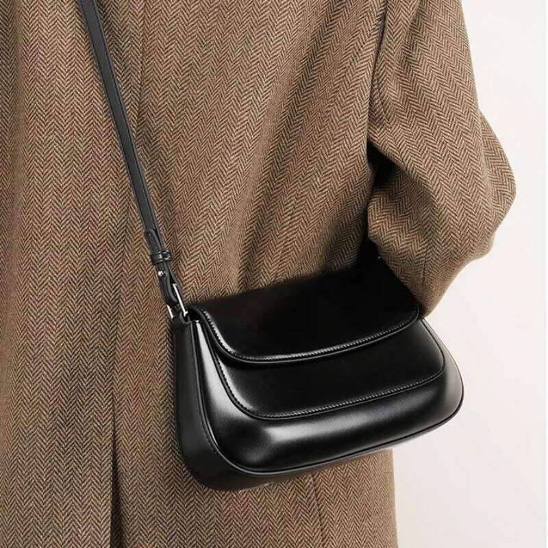 High Quality Genuine Leather Shoulder Bag, Retro Handbag Women, Light Designer Crossbody Bag For Women