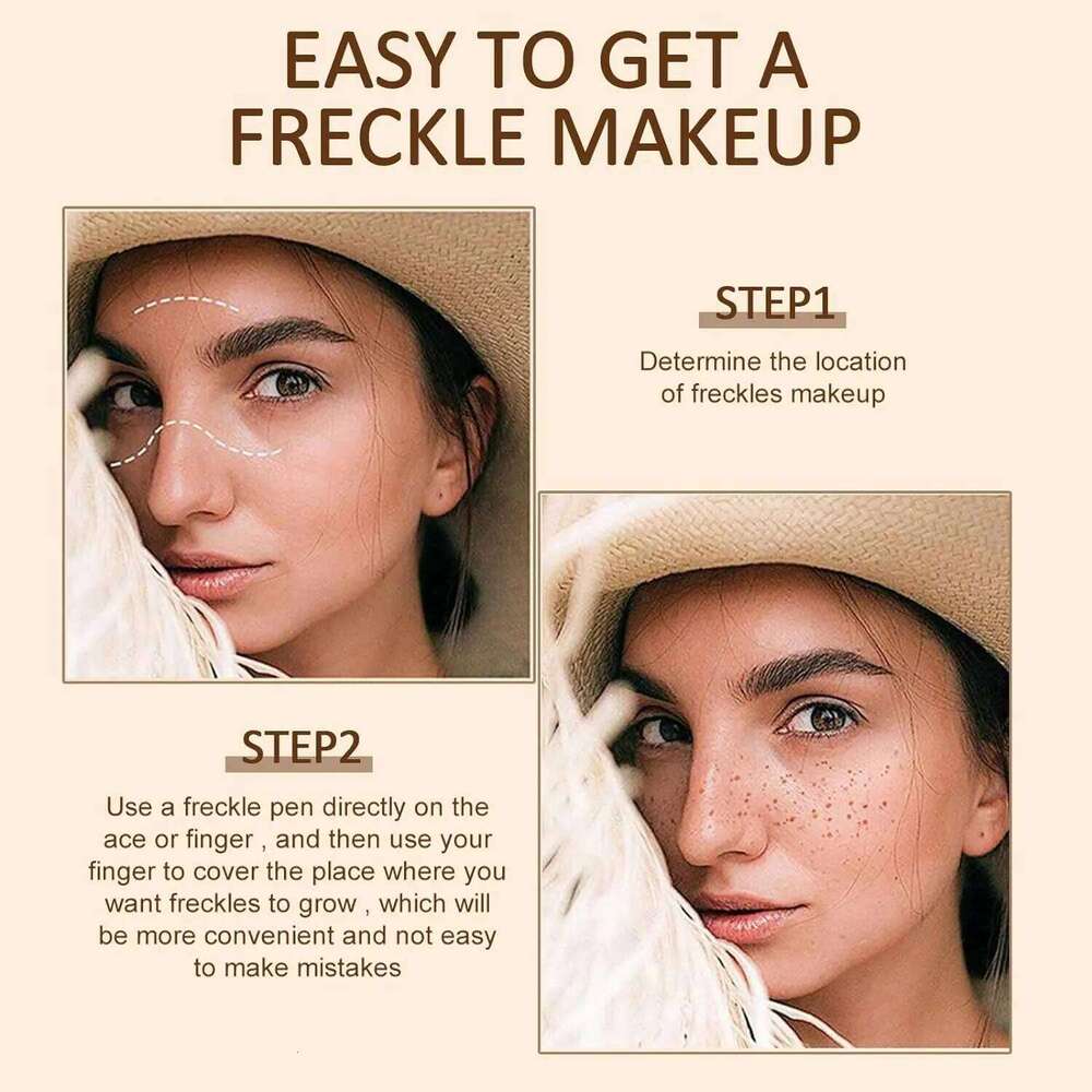 DEZONE Blush Pencil Long Lasting Waterproof Natural Looking Freckle Pen Fake Freckles Stamp 2 In 1 Sunkissed Makeup X250716