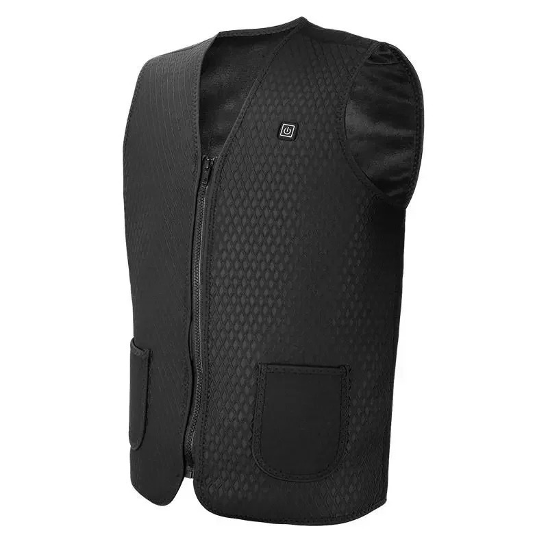 Men Autumn Winter Smart Heating Cotton 5 Area Vest Heated V Neck Vest Women Outdoor Flexible Thermal Winter Warm Jacket M-4XL 250716