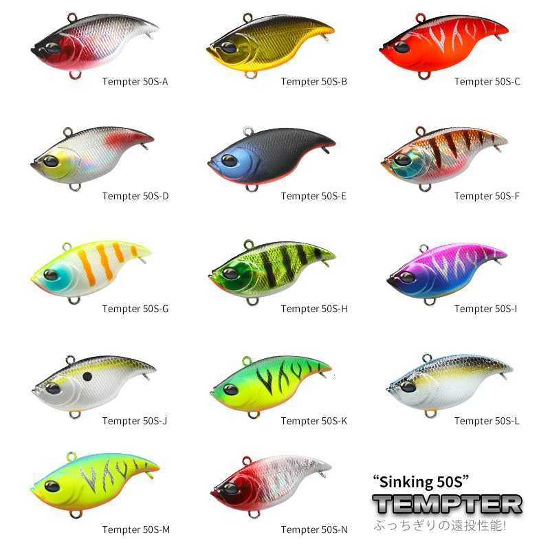 TSURINOYA 50S Vibration TEMPTER 50mm 12.5g Long Casting Sinking Fishing Lure VIB Winter Fishing Lipless Hard Bait For Pike Bass Z250717