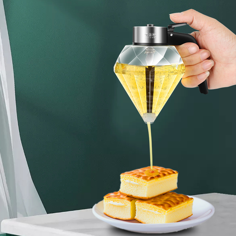 Diamond-shaped edible oil pot can, edible oil glass sealed can, food-grade extrusion press type storage tank