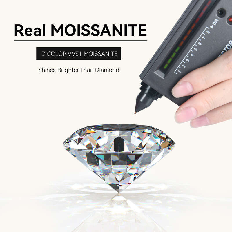 Tiktok Live S Pure Sier Light High-End Moissanite Earrings Jewelry D80