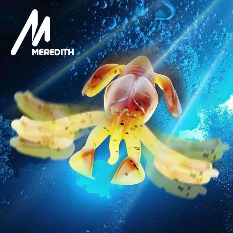 MEREDITH Crazy Flapper 70mm 90mm Soft Lure Soft Silicone Baits Shrimp Bass Peche Gear Fishing TackLE Z250717